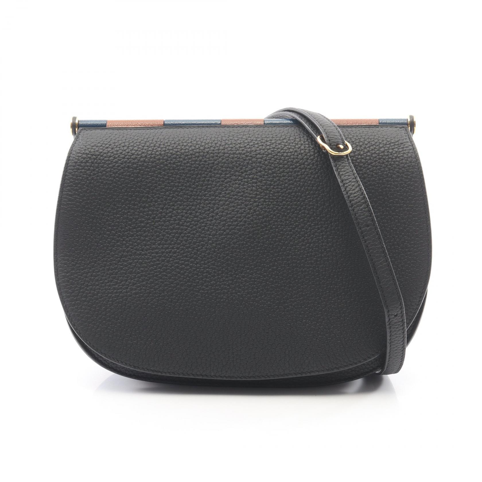 エルメス HERMES ソー エルメス25 ショルダーバッグ バッグ トゴ / シェーブル トゴ D刻印(2019年製造) レディース ブラック系 【中古】