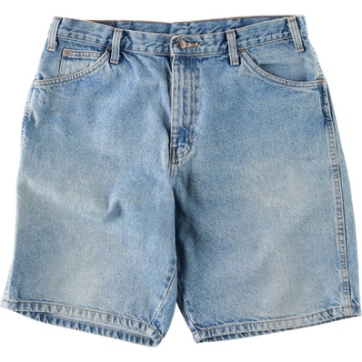 古着 ディッキーズ Dickies ロゴパッチ デニムショーツ ハーフパンツ ジョーツ メンズw35相当/eaa637101