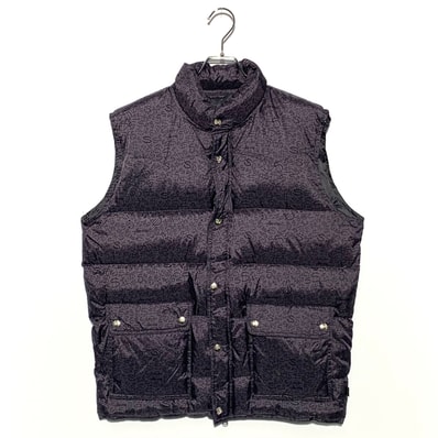 OLD STUSSY stussy logo down vest purple