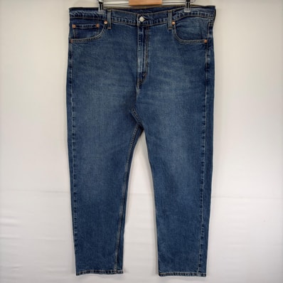 古着 リーバイス Levi's デニム パンツ デニムパンツ 5ポケット 大きいサイズ Gパン ジーンズ 505 W42 L32 ブルー系 メンズ