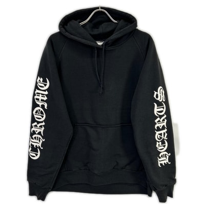 Chrome Hearts Floral Cross Horseshoe Print Pullover Hoodie "Black"