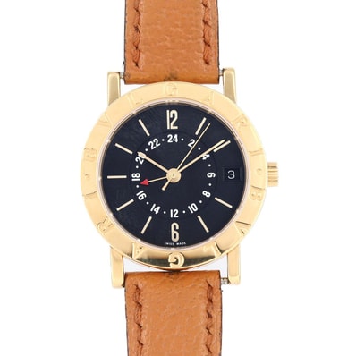 【ノーメンテナンス還元価格】ブルガリ ブルガリブルガリGMT YG BB33GLGMT YG 自動巻