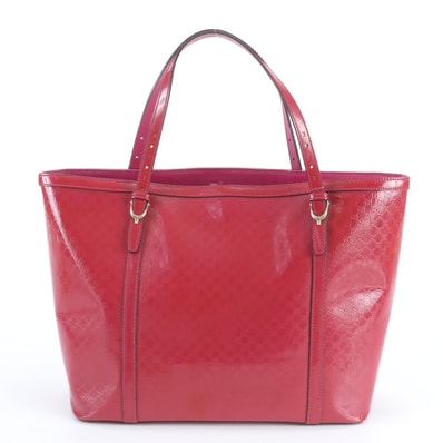 グッチ マイクロGGシマ 309613 トート バッグ レザー