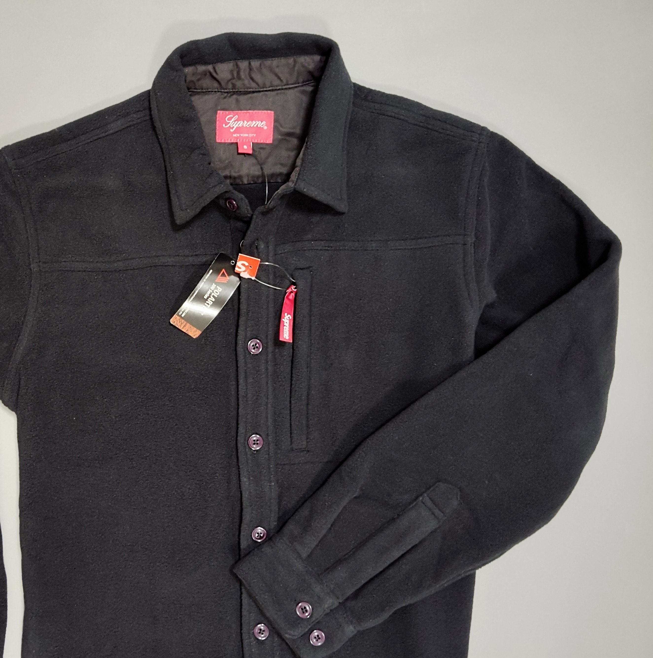 Supreme シャツ ジャケット ブラック