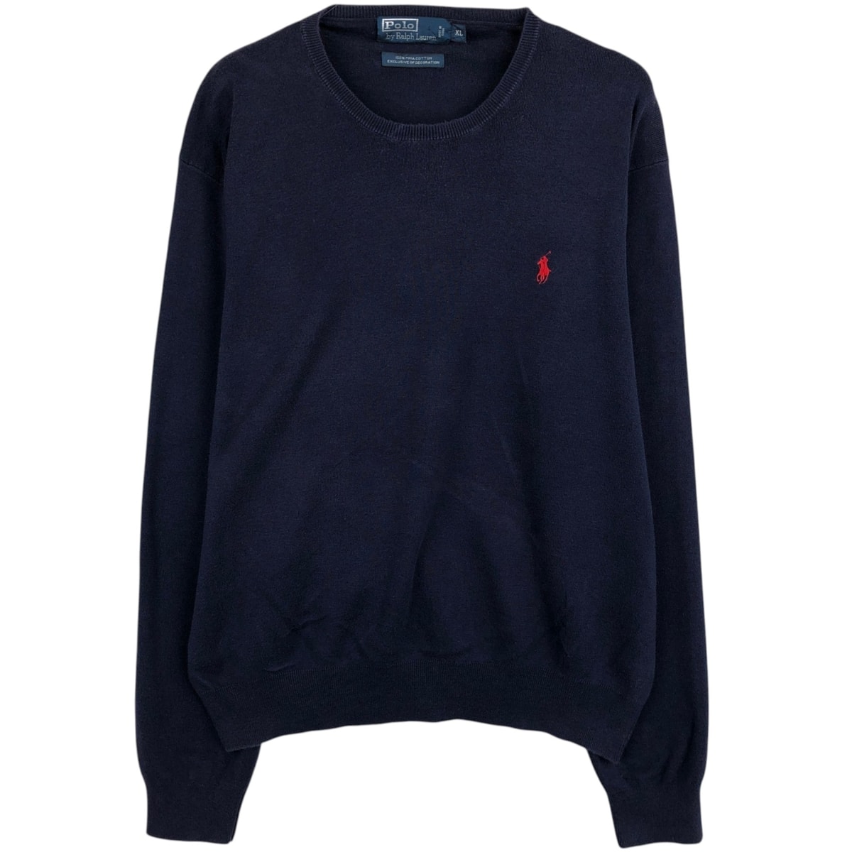 古着 ラルフローレン Ralph Lauren POLO by Ralph Lauren ピマコットンニットセーター メンズXL相当/eaa617984