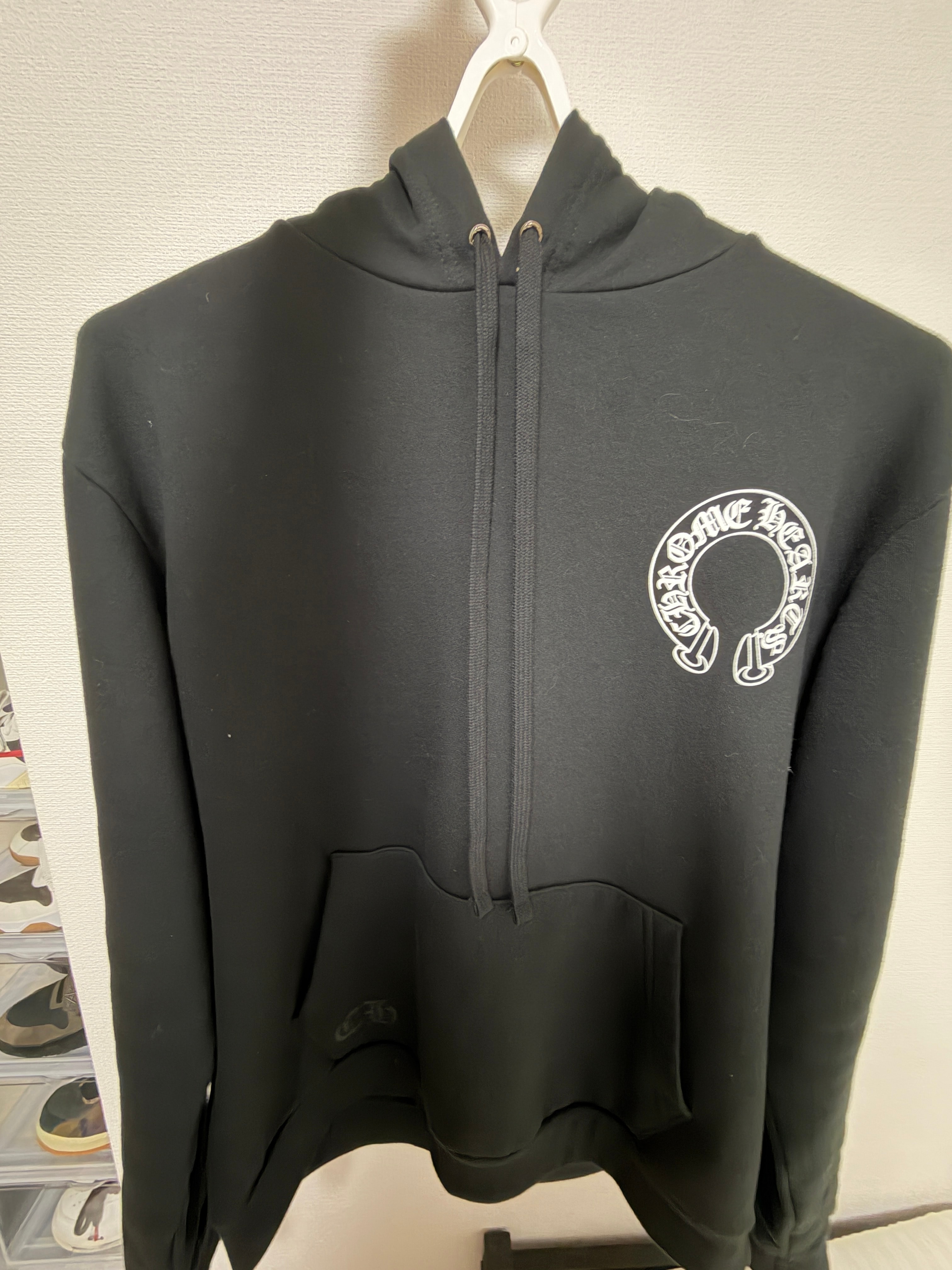 Chrome Hearts Horse Shoe Floral Pullover Hoodie "Black"