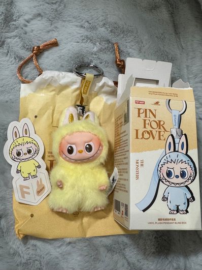 POP MART THE MONSTERS (LABUBU) Pin for Love Series-Vinyl Plush Pendant (A-M) F