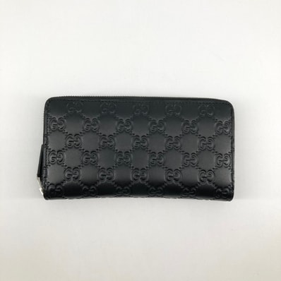 GUCCI(グッチ) グッチシマ 307987 長財布 ブラック