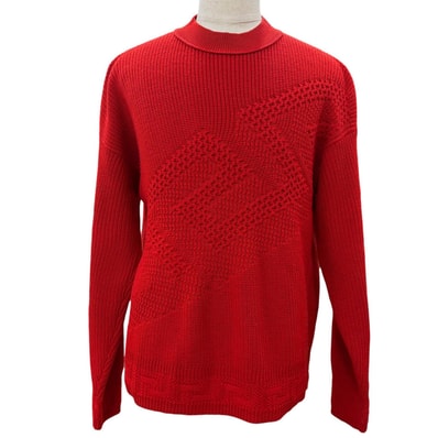 極美品 ヴェルサーチ セーター レッド メンズ 46 1002167