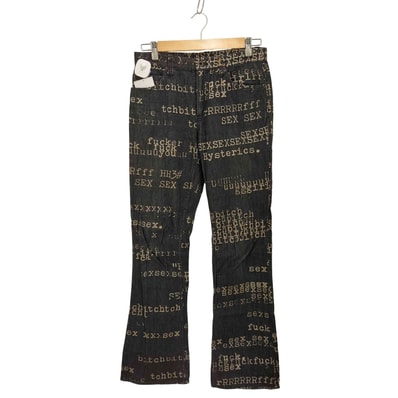 90S-00S SEX FUCK BITCH DENIM フレア デニム Y2K ARCHCIVE【1141218347767】