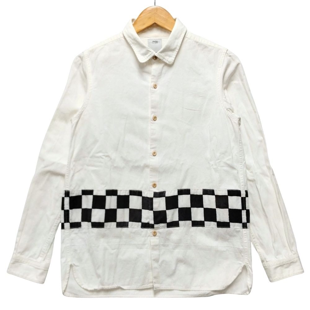 VISVIM ビズビム 品番 0117205011018 LONGRIDER SHIRT CHECKERBOARD BORDER  長袖シャツ 53089