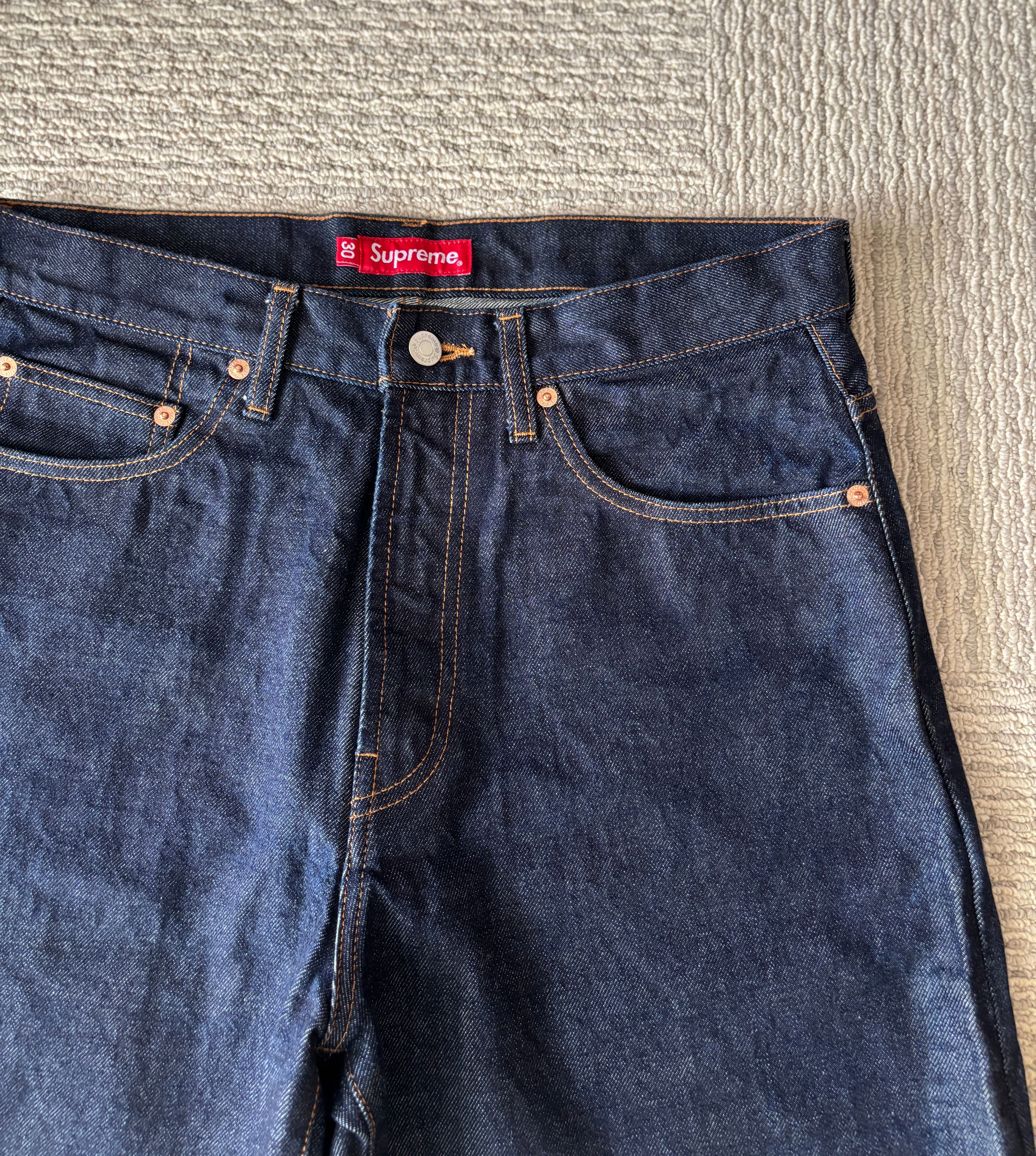 Supreme Rigid Baggy Jean "Rigid Indigo" (23SS)