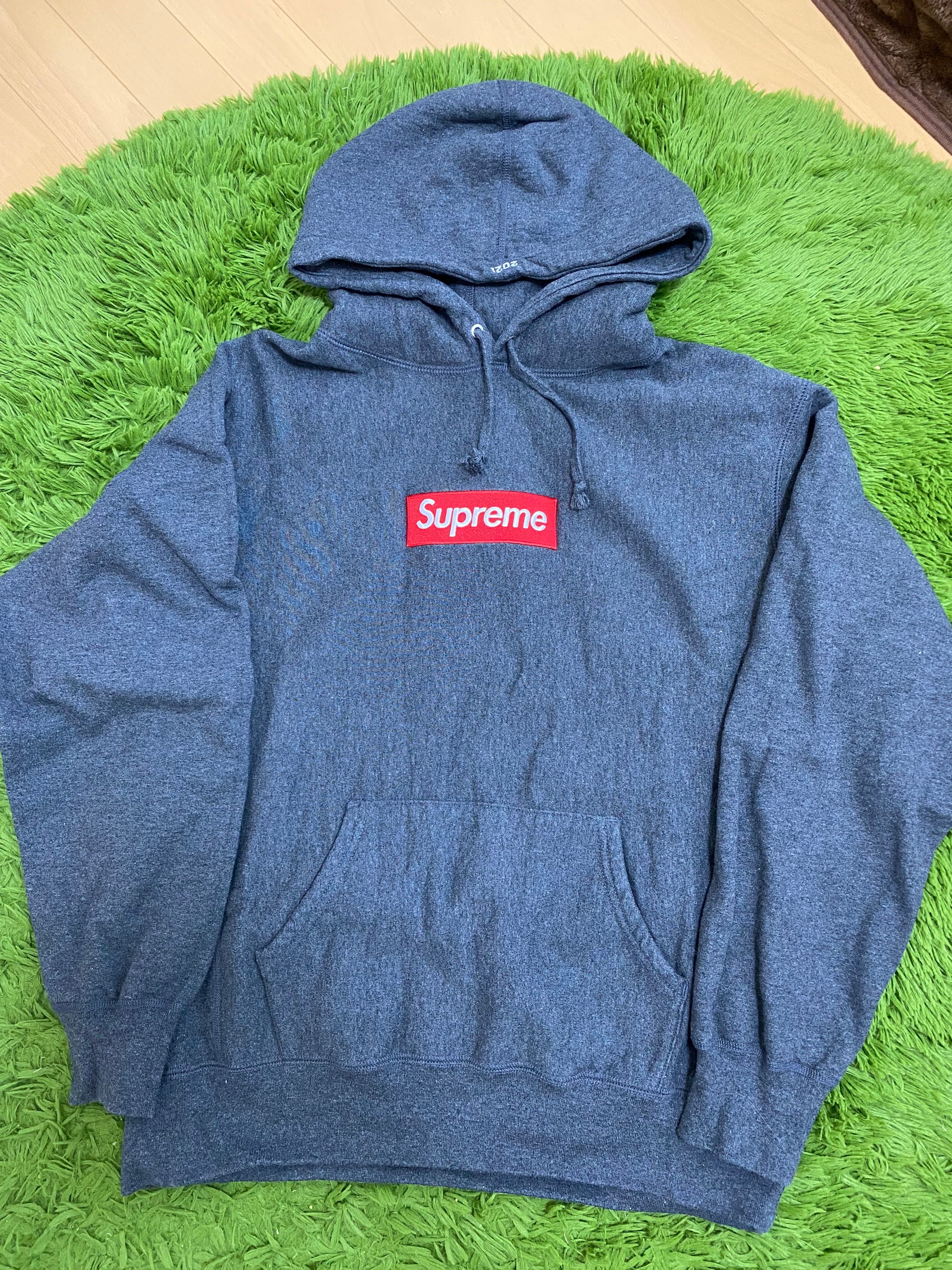 Supreme Box Logo Hooded Sweatshirt "Charcoal" (21FW)