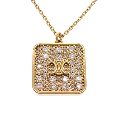 セリーヌ ナイトフォール ネックレス メタル ストラス【中古】【ABランク】