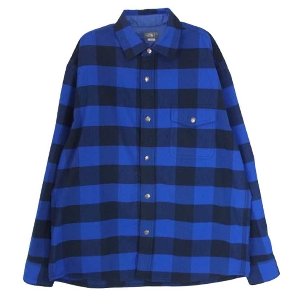 THE NORTH FACE ノースフェイス 長袖シャツ NR61964 L/S Nuthatch Shirt ロングスリーブ ヌハッチ 長袖 シャツ ブルー系 L【中古】