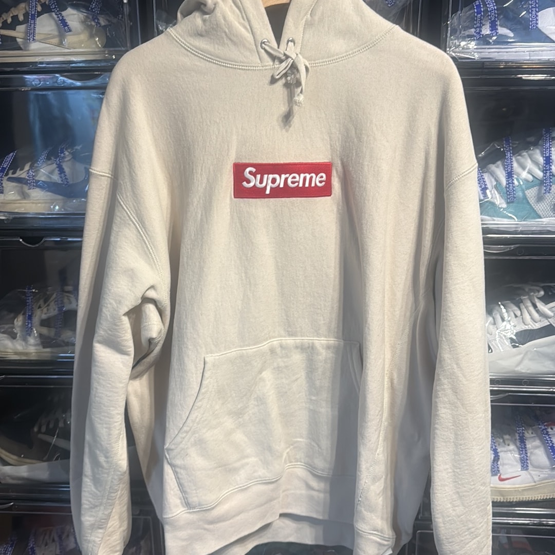 Supreme Box Logo Hooded Sweatshirt "Stone" (24FW)