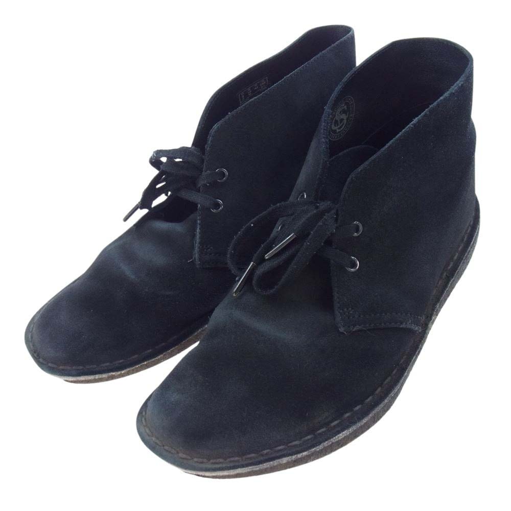 Clarks クラークス ブーツ Desert Boot デザート スエード ブーツ ブラック系 UK9【中古】