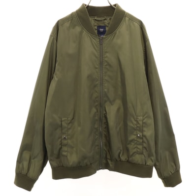 GAP ギャップ 長袖 ミリタリー ブルゾン L カーキ
