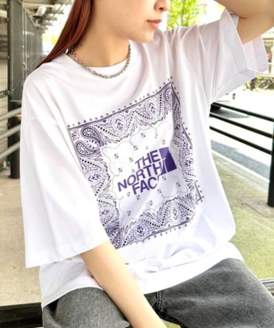 THE NORTH FACE WHITE LABEL ザ・ノースフェイス ホワイトレーベル バンダナ Tシャツ 韓国 115 3XL オーバーサイズ