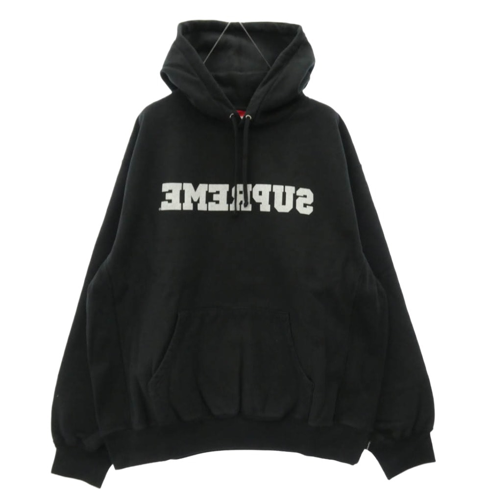 Supreme シュプリーム パーカー 25SS Reverse Hooded Sweatshirt リバース フーデッド スウェットシャツ フーディー パーカー ブラック系 L【極上美品】【中古】