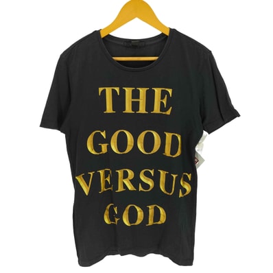 GOOD VS GOD CREW TEE プリントS/S Tシャツ【1138652301691】