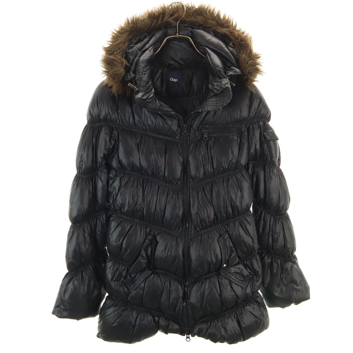 GAP ギャップ フーディ ダウンジャケット M ブラック
