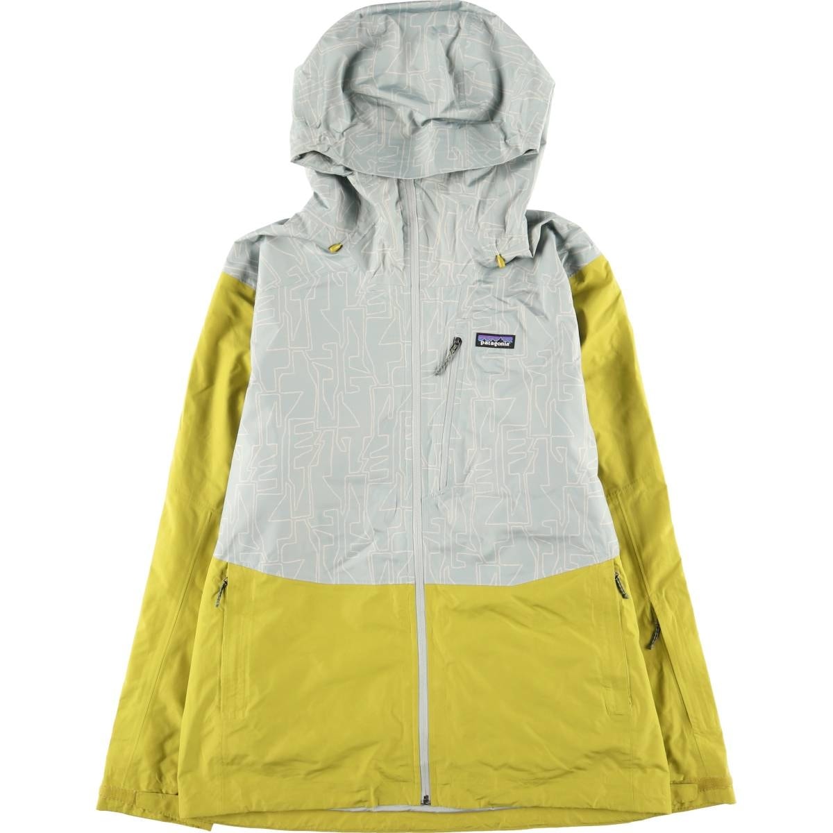 古着 パタゴニア Patagonia パウダータウンジャケット 31625FA23 総柄 フード付き ウインドブレーカー メンズL相当/eaa458544