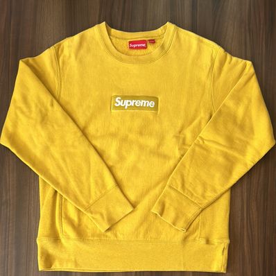 Supreme Box Logo Crewneck Sweatshirt "Yellow" (18FW)