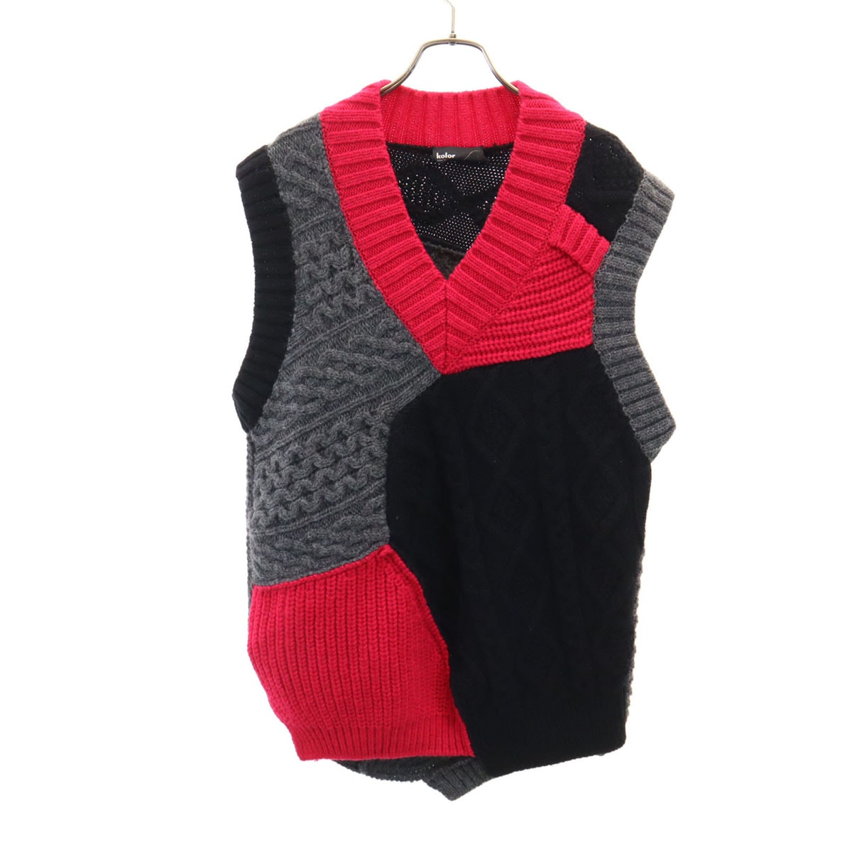 kolor カラー 18AW 18WCM-N02301 ベスト 1 ブラック