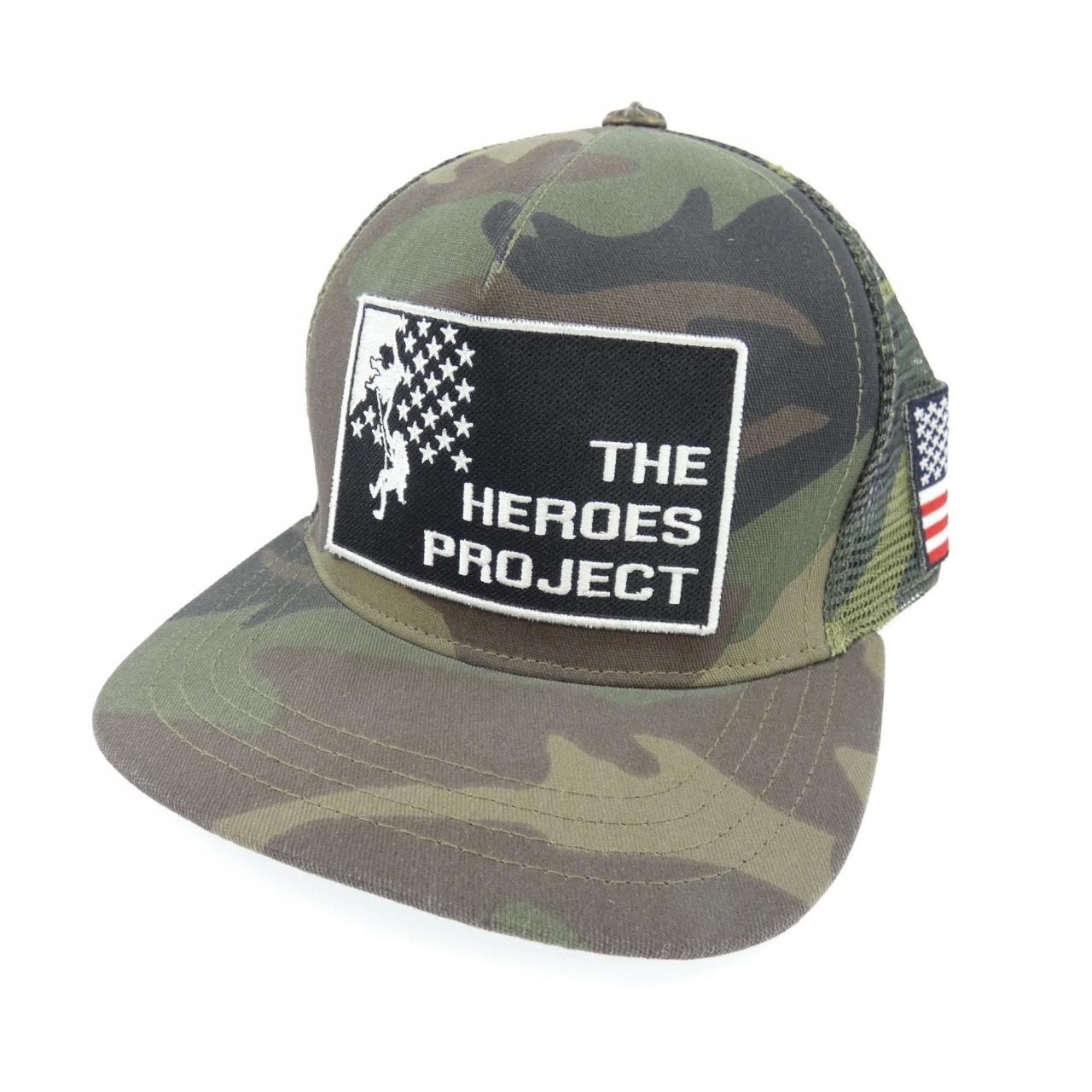 Chrome Hearts The Heroes Project Trucker Cap Patch Cross Ball Mesh Camouflage "Green/Brown"