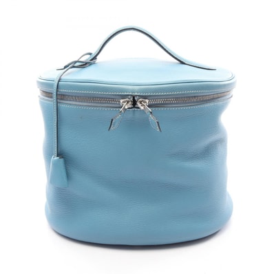 エルメス HERMES インターシティ ブルージーン ハンドバッグ バッグ トリヨンクレマンス トリヨンクレマンス R刻印(2014年製造) レディース ブルー系 【中古】