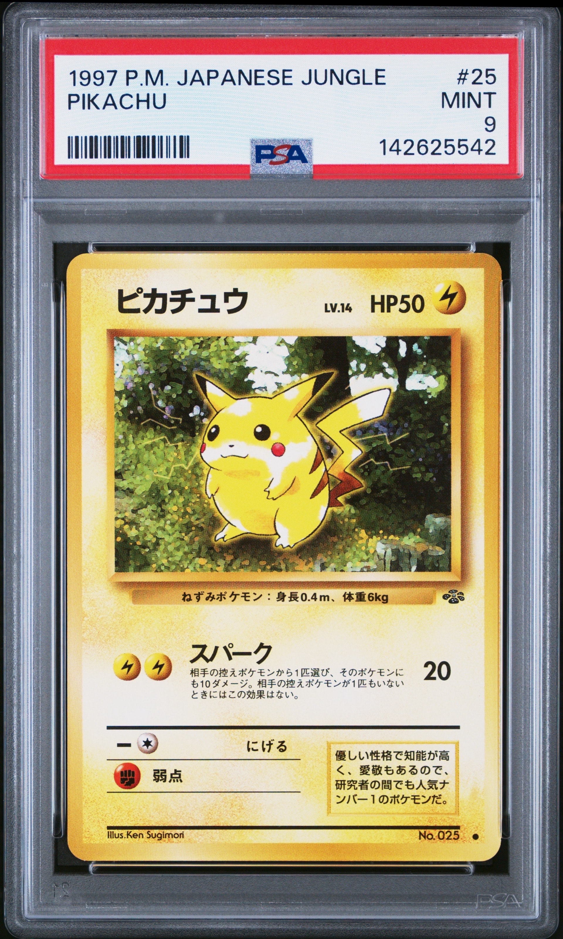 ピカチュウ ● : 旧裏 [PMCG2 No.025](拡張パック「ポケモンジャングル」)