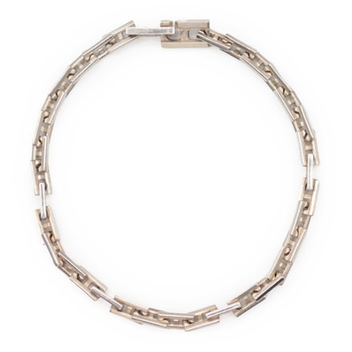 HERMES エルメス ブレスレット メンズ レディース ユニセックス ヘラクレスMM シルバー Ag925 手首周り 約17.0cm ジュエリー