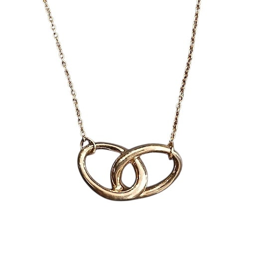 TIFFANY&Co. ティファニー エルサ・ペレッティ ダブルループ 750YG ネックレス K18イエローゴールド レディース【中古】