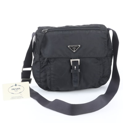 ■美品 プラダ テスート ナイロントライアングルロゴ B8994