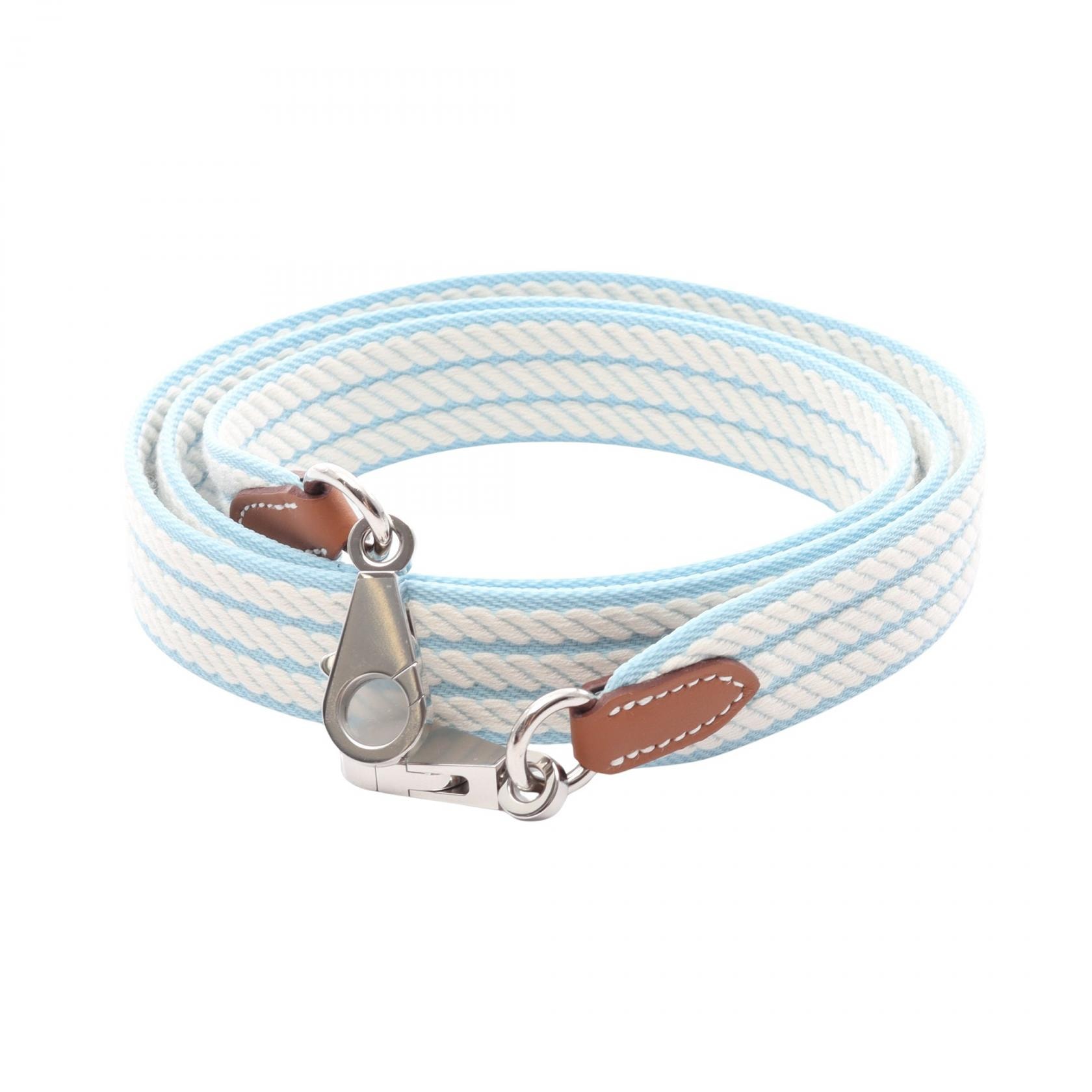 エルメス HERMES バンドリエール サングル コルダージュ ショルダーストラップ アクセサリー キャンバス レザー トワル / ヴォースイフト トワル ホワイト K刻印(2025年製造) レディース ブルー系 / ホワイト系 【中古】