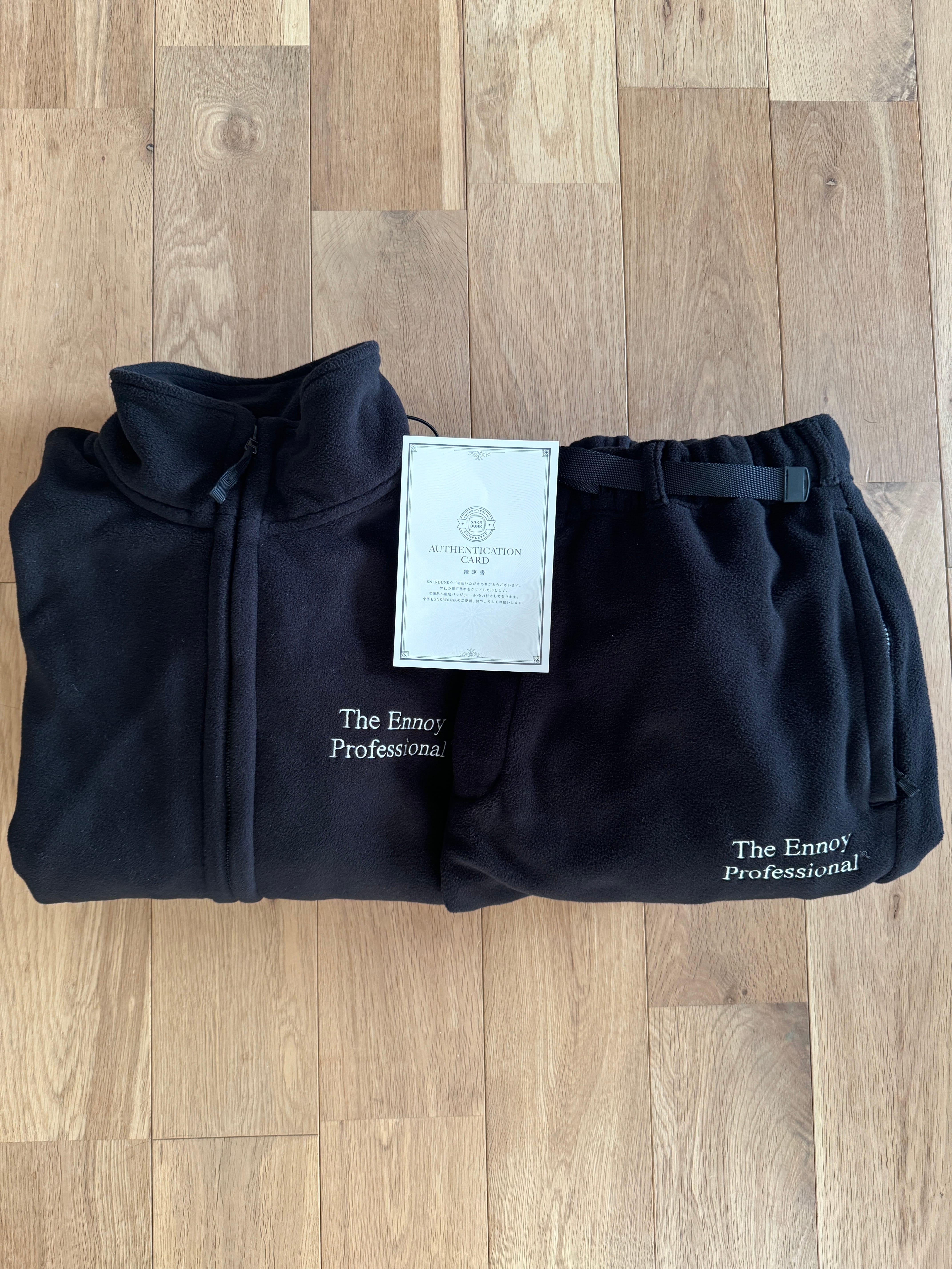 ENNOY 24AW Polartec Fleece Set Up "Black"