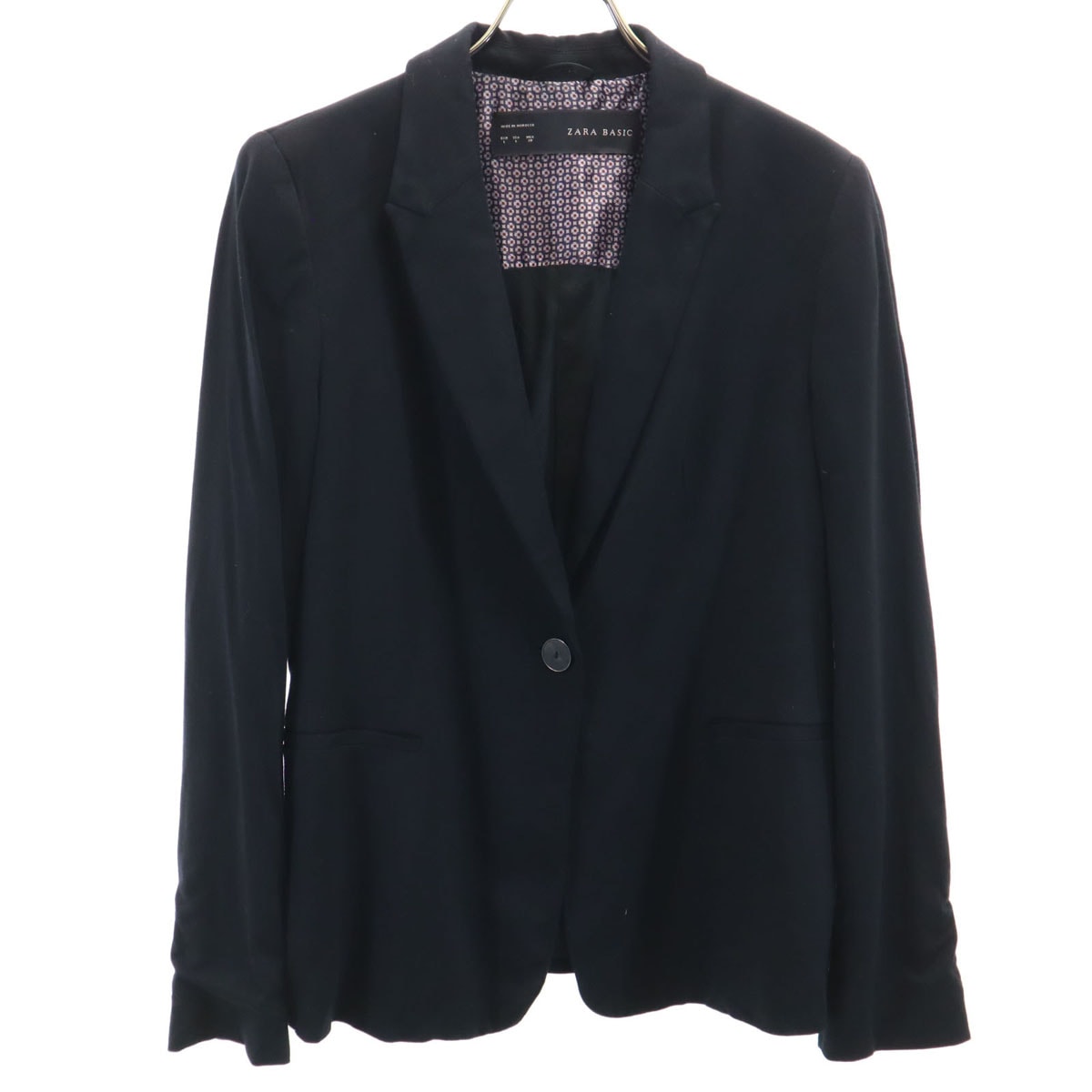 ZARA BASIC ザラベーシック テーラードジャケット L ブラック