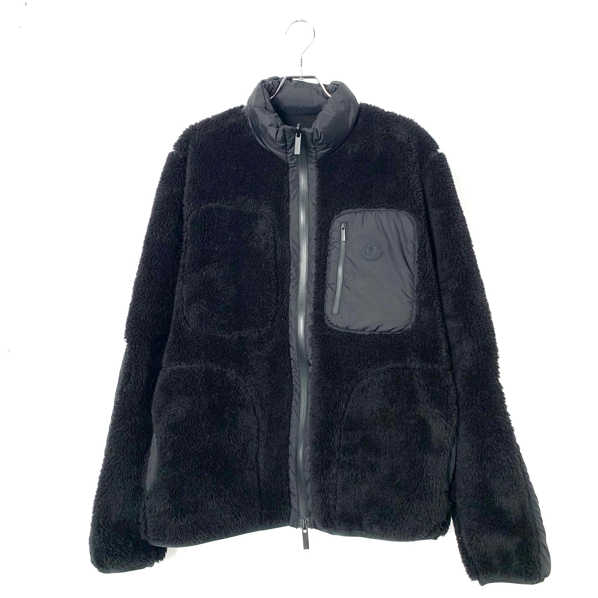 Moncler boa fleece jacket Black