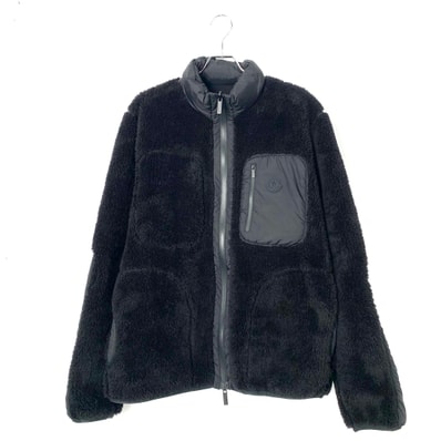 Moncler boa fleece jacket Black