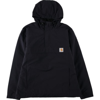 古着 カーハート Carhartt WORK IN PROGRESS フード付き ハーフジップ 中綿ジャケット パファージャケット メンズXL相当/eaa645725