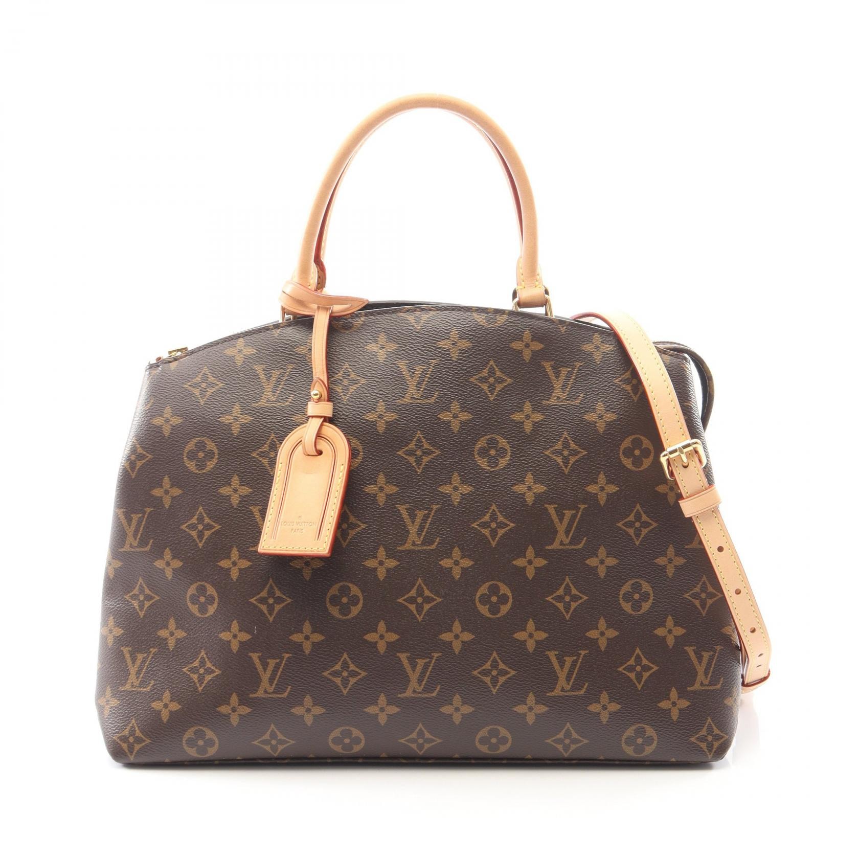 ルイ・ヴィトン LOUIS VUITTON グラン パレMM モノグラム 2WAY ハンドバッグ バッグ PVCコーティングキャンバス レザー モノグラム レディース ブラウン系 M45898 【中古】