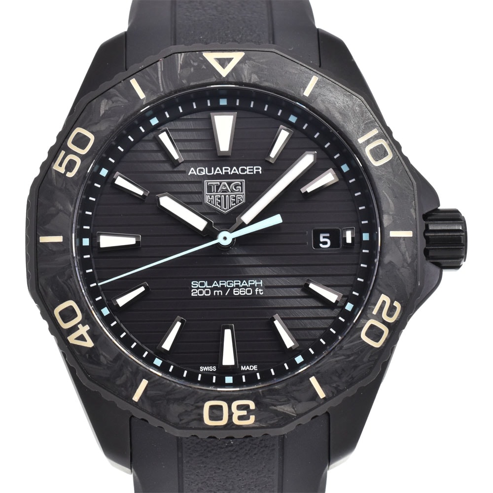 タグホイヤー TAG HEUER WBP1112.FT6199 アクアレーサー プロフェッショナル200 ソーラーグラフ メンズ 美品 箱・保証書付き P#146172