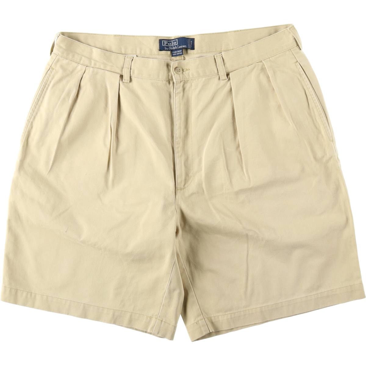 古着 ラルフローレン Ralph Lauren POLO by Ralph Lauren TYLER SHORT ツータック チノショーツ ショートパンツ メンズw38相当/eaa653465