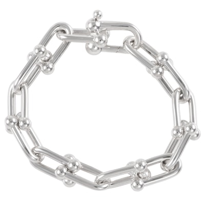 TIFFANY&Co. ティファニー ハードウェア ラージ リンク ブレスレット スターリングシルバー シルバー【中古】