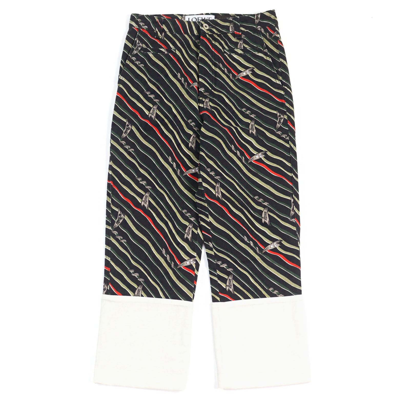 美品 ロエベ×パウラズイビザ
 パンツ マルチカラー 総柄 メンズ 44 H2282480IB