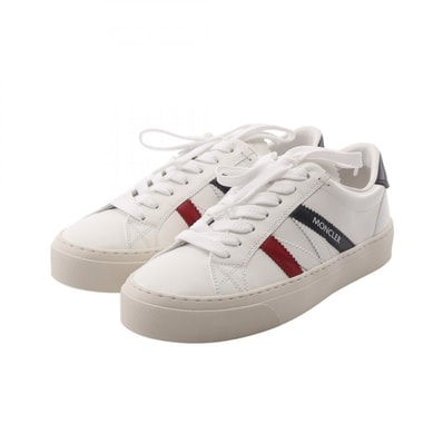 モンクレール MONCLER MONACO2 スニーカー 靴 レザー レディース ホワイト系 / ネイビー系 / レッド系 4M00160M449600138 【中古】