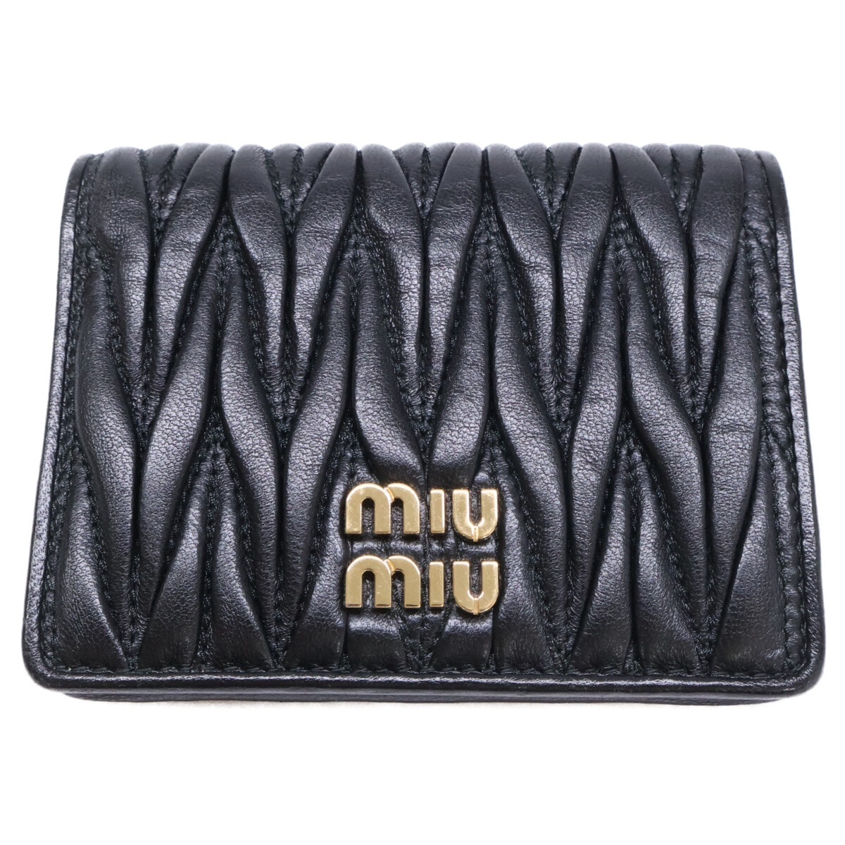 ミュウミュウ マテラッセレザー 折り財布