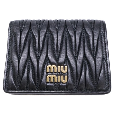 ミュウミュウ マテラッセレザー 折り財布