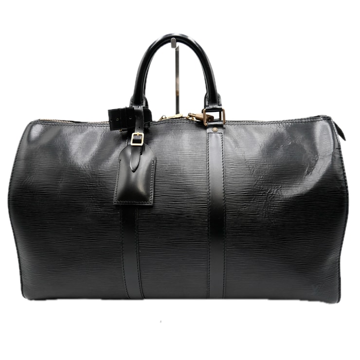 LOUIS VUITTON(ルイ・ヴィトン)キーポル45 エピ ヴィンテージ ボストンバッグ トラベルバッグ ブラック ノワール レザー ゴールド金具 メンズ レディース 旅行用 大容量【中古】